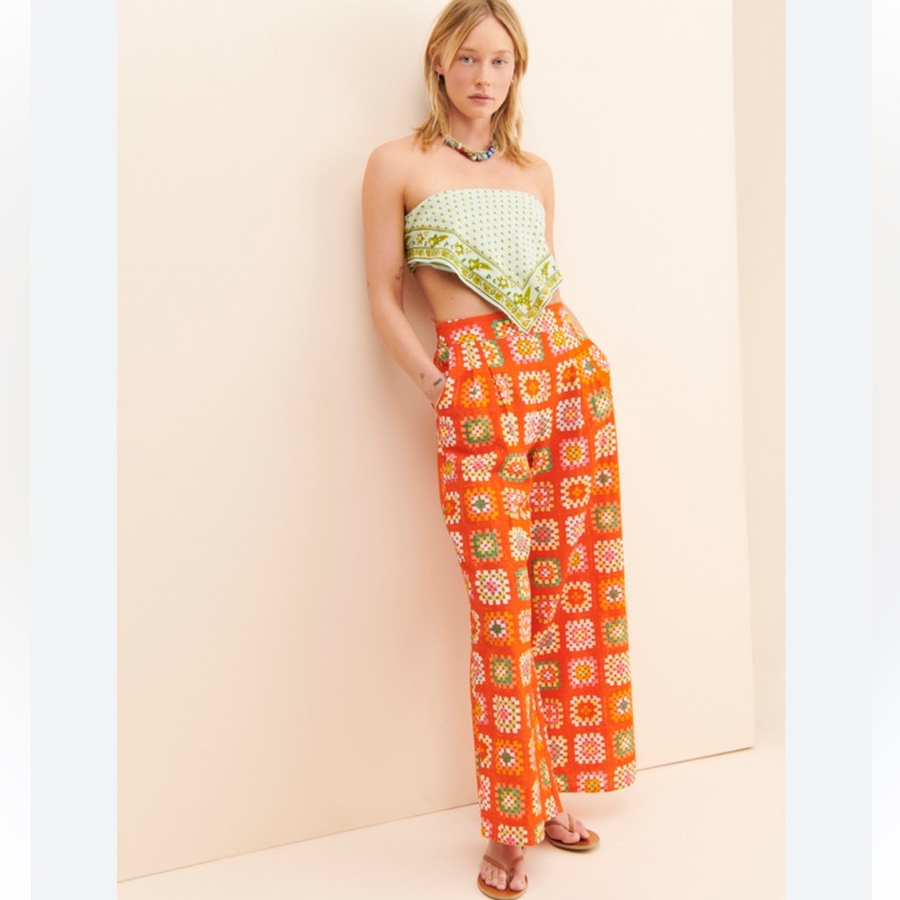 Rachel Antonoff Snyder Granny Square medium pull on Orange Patterned Women's Pan